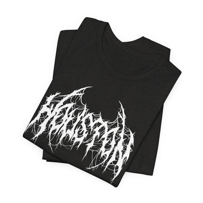 Houston Heavy Metal Logo T-Shirt - Black and White Graphic Tee