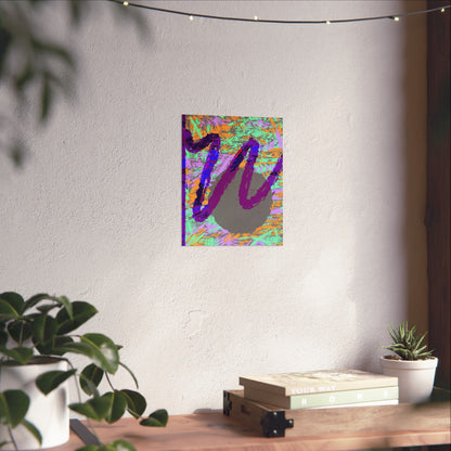 Scribble Neon Poster Art Print | Abstract, Geometric, Minimal 80's Decor, Nostalgia