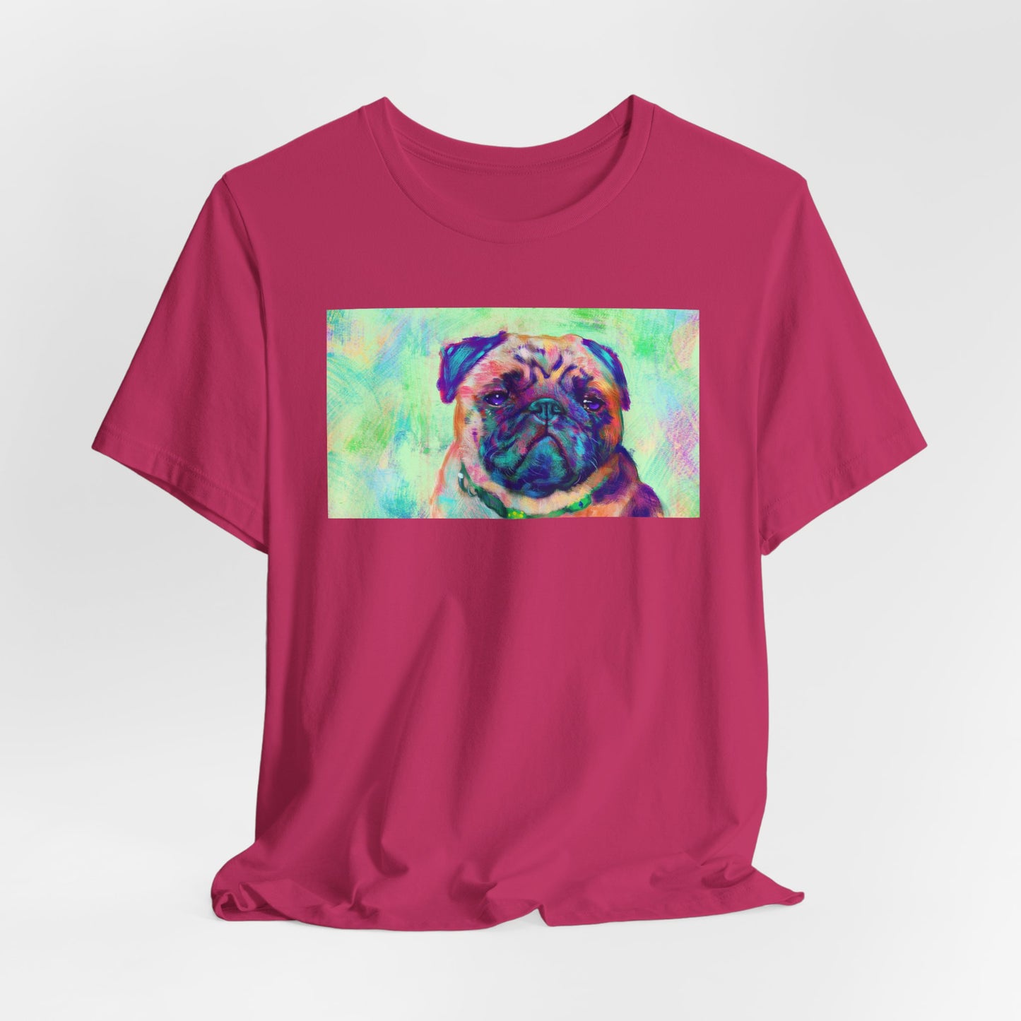 Colorful Pug Shirt - Painterly Pop Art Dog Tee