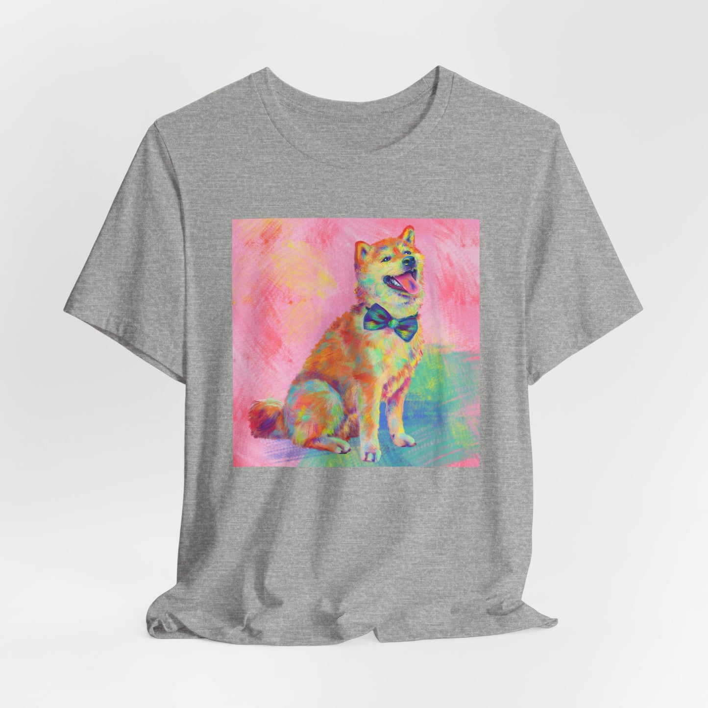 Colorful Shiba Inu Shirt - Painterly Pop Art Dog Tee