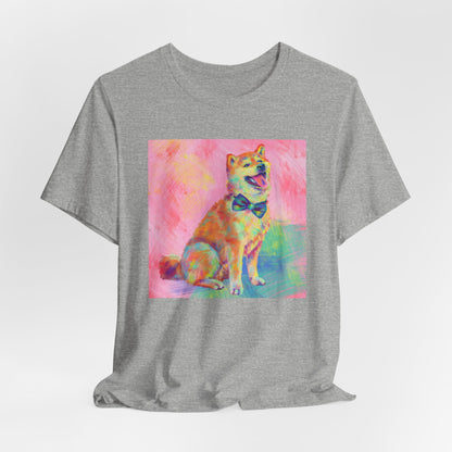 Colorful Shiba Inu Shirt - Painterly Pop Art Dog Tee
