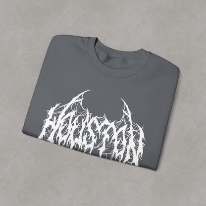 Houston Heavy Metal Sweatshirt - HTX Grunge Logo