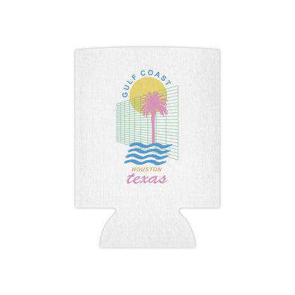Gulf Coast HTX Koozie | Retro 80s Houston Can Cooler Gift