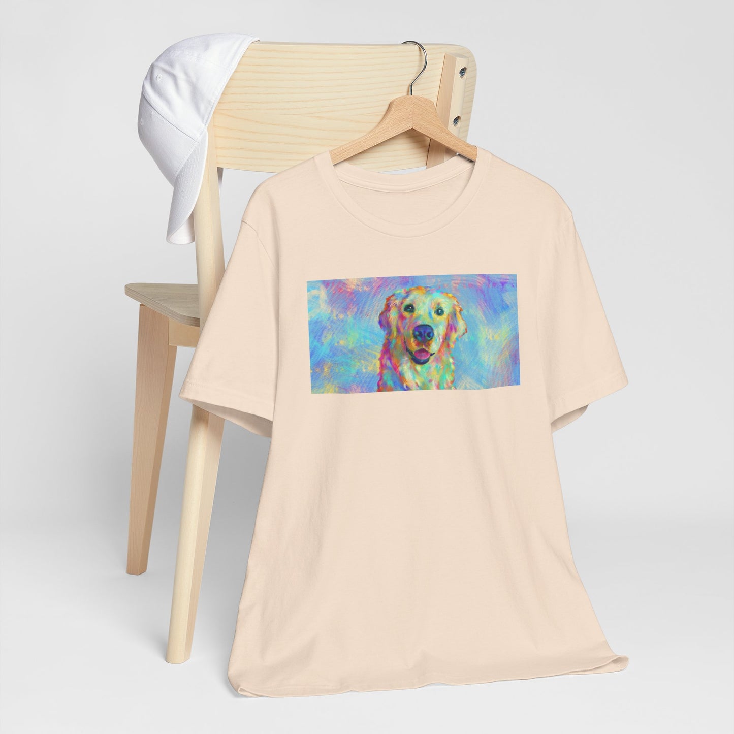 Colorful Golden Retriever Shirt - Painterly Pop Art Dog Tee