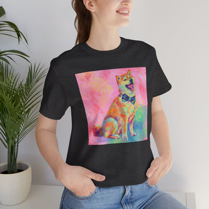 Colorful Shiba Inu Shirt - Painterly Pop Art Dog Tee