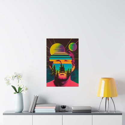 Cosmic Intentions II Poster Art Print | Retro Psychedelic Poster