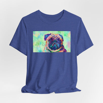 Colorful Pug Shirt - Painterly Pop Art Dog Tee