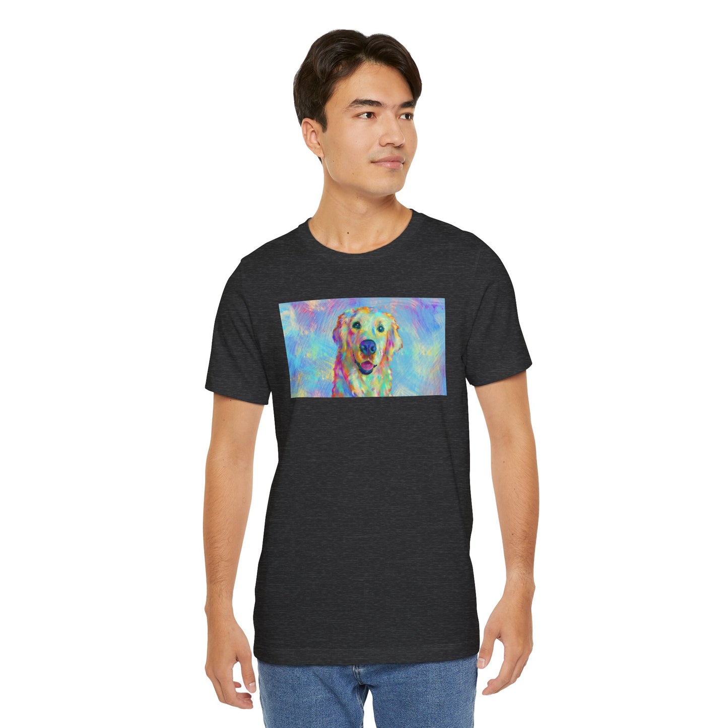Colorful Golden Retriever Shirt - Painterly Pop Art Dog Tee