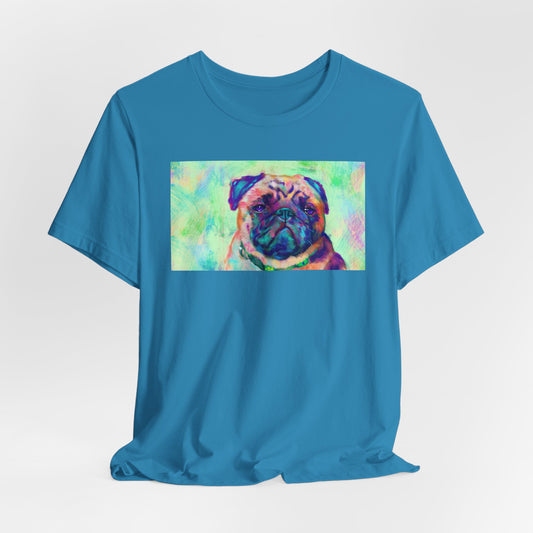 Colorful Pug Shirt - Painterly Pop Art Dog Tee