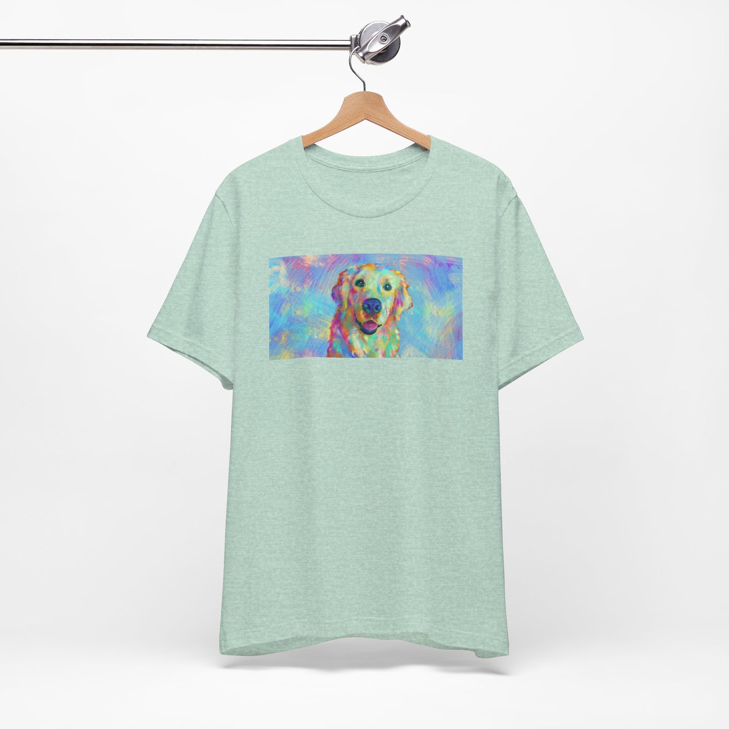 Colorful Golden Retriever Shirt - Painterly Pop Art Dog Tee