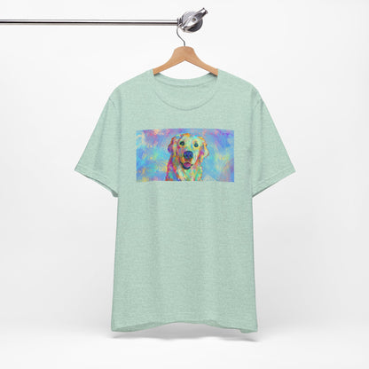 Colorful Golden Retriever Shirt - Painterly Pop Art Dog Tee