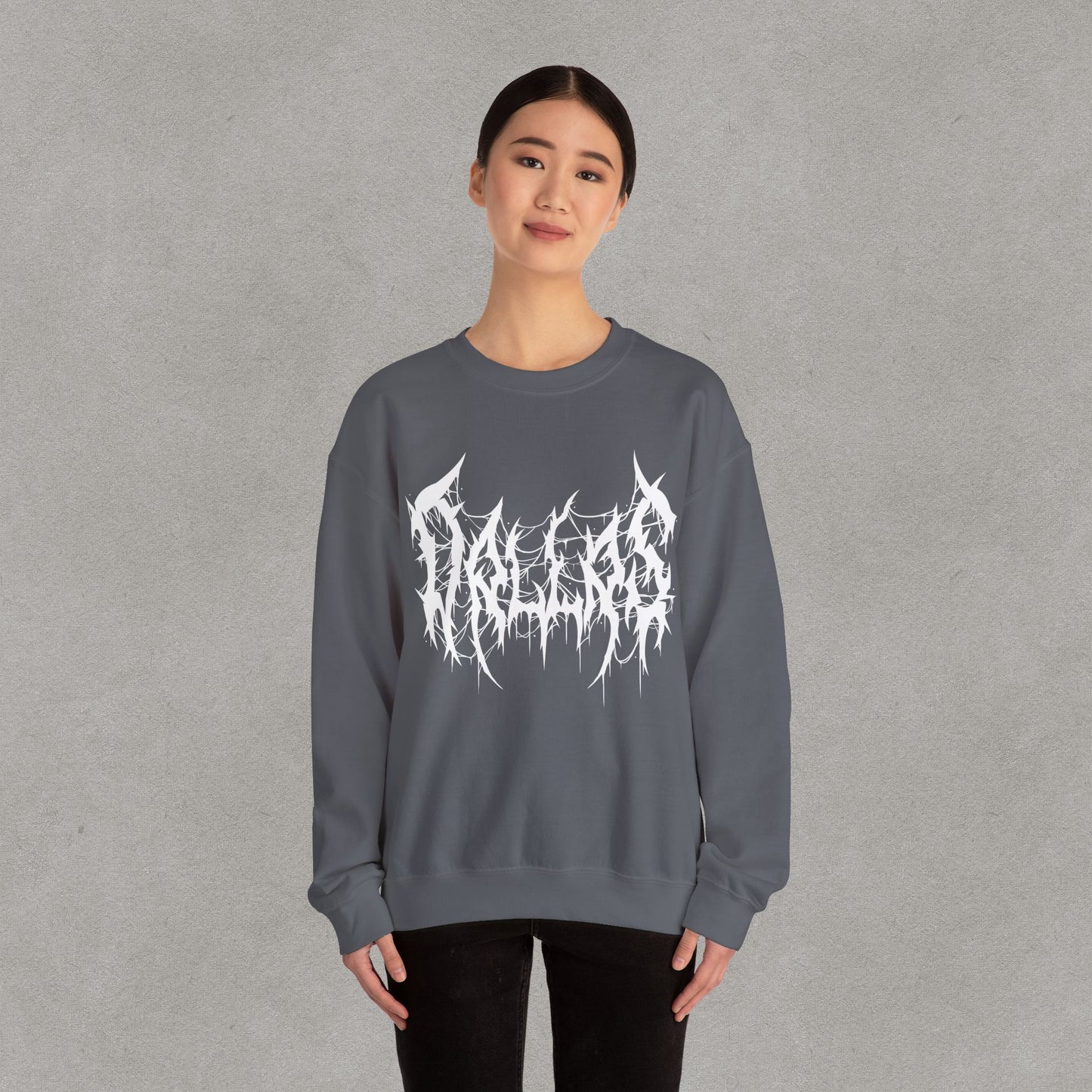 Dallas Heavy Metal Sweatshirt - Black and White Streetwear