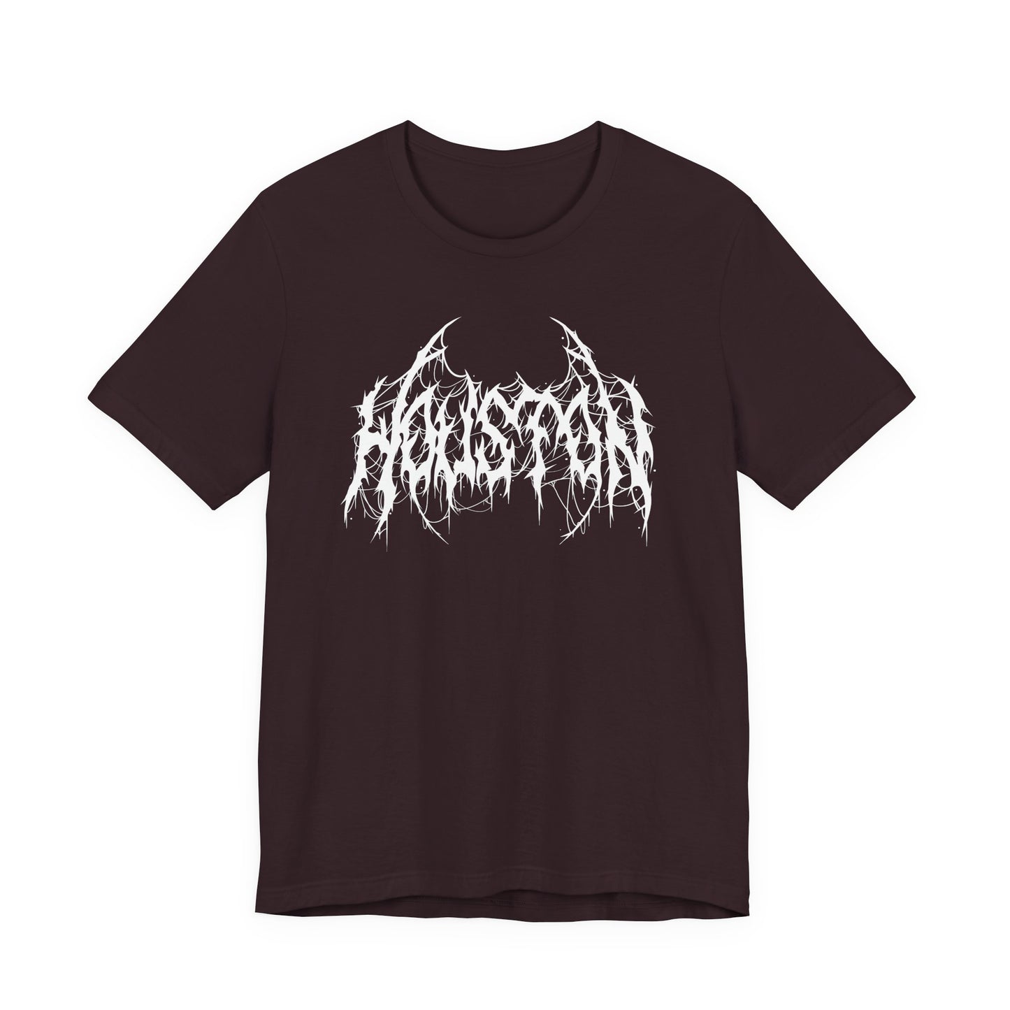 Houston Heavy Metal Logo T-Shirt - Black and White Graphic Tee
