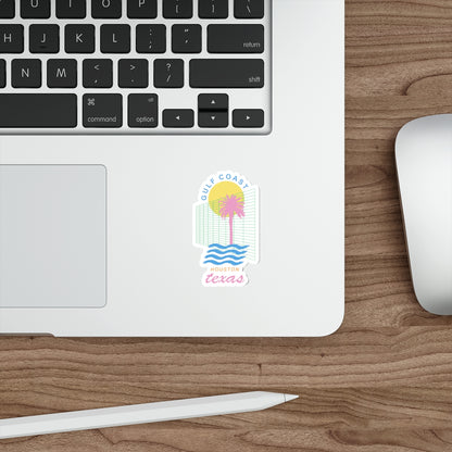 Gulf Coast Houston Sticker - HTX Tropical Beach Vibes