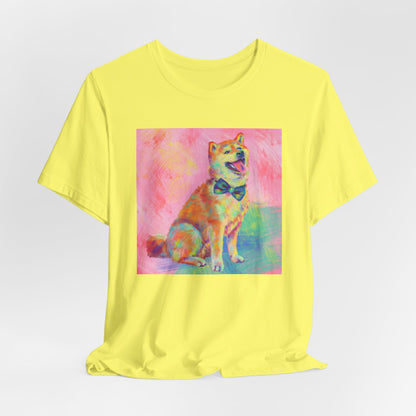 Colorful Shiba Inu Shirt - Painterly Pop Art Dog Tee