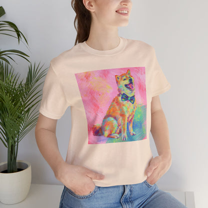 Colorful Shiba Inu Shirt - Painterly Pop Art Dog Tee