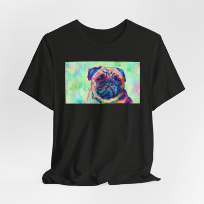 Colorful Pug Shirt - Painterly Pop Art Dog Tee
