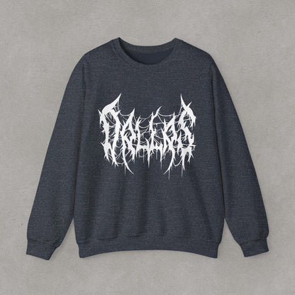 Dallas Heavy Metal Sweatshirt - Black and White Streetwear