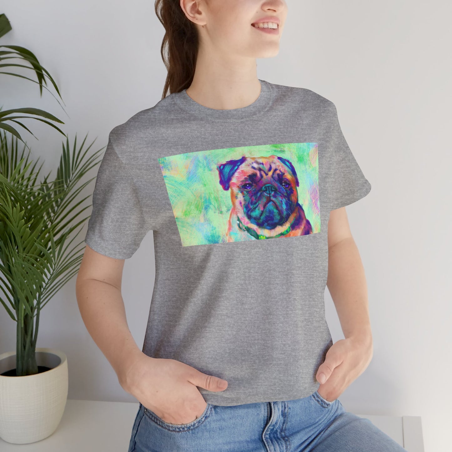 Colorful Pug Shirt - Painterly Pop Art Dog Tee
