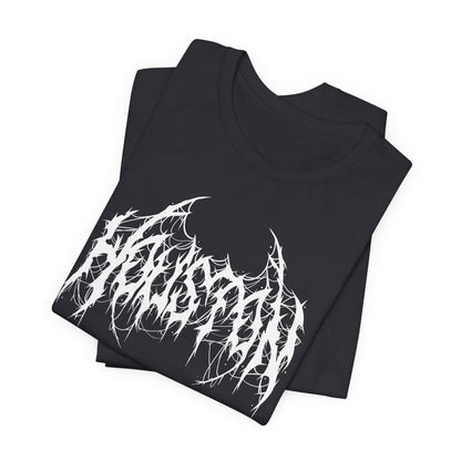 Houston Heavy Metal Logo T-Shirt - Black and White Graphic Tee