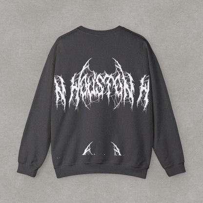 Houston Heavy Metal Sweatshirt - HTX Grunge Logo