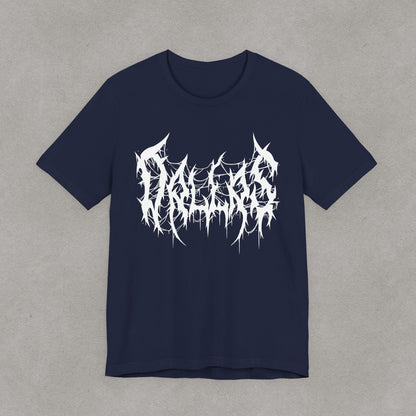 Dallas Heavy Metal Logo T-Shirt - Black and White Graphic Tee