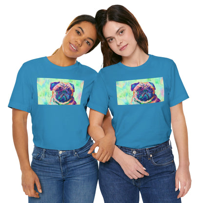 Colorful Pug Shirt - Painterly Pop Art Dog Tee