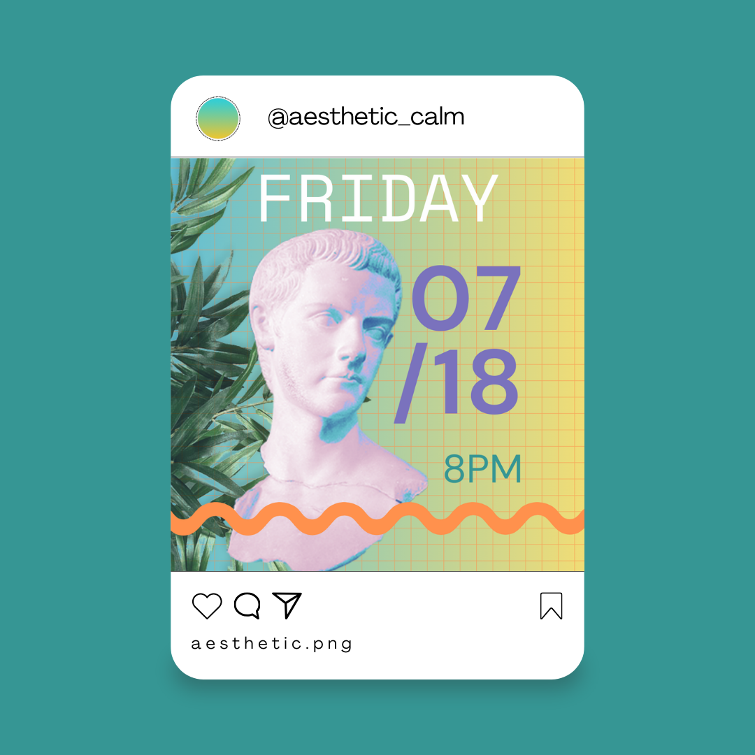 calm.exe – Soft Pastel Vaporwave Instagram Templates | Canva Editable