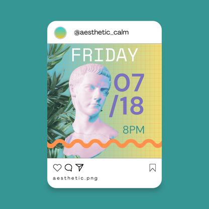 calm.exe – Soft Pastel Vaporwave Instagram Templates | Canva Editable