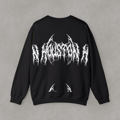 Houston Heavy Metal Sweatshirt - HTX Grunge Logo