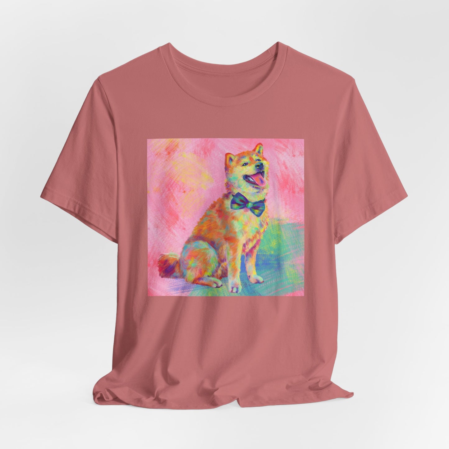 Colorful Shiba Inu Shirt - Painterly Pop Art Dog Tee