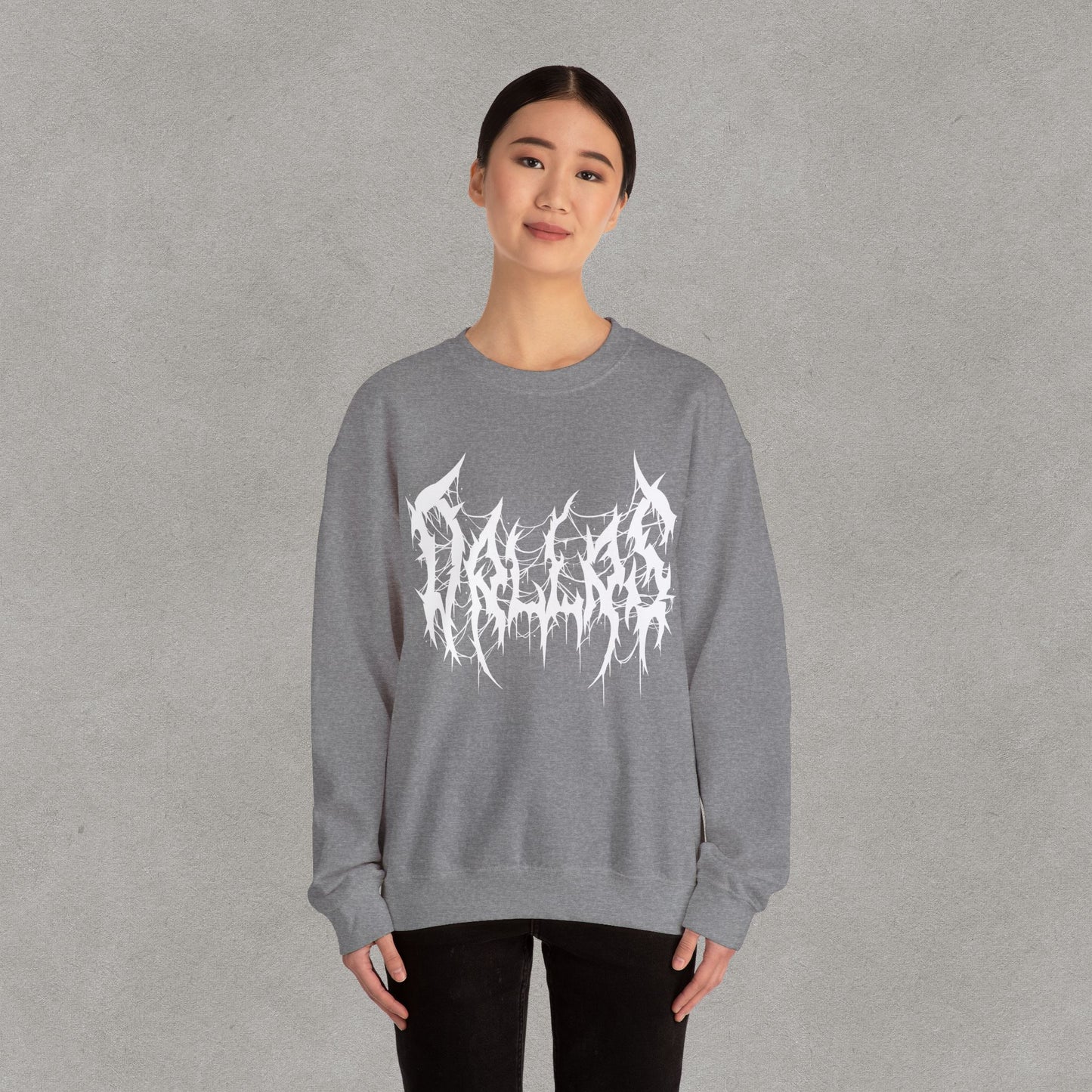 Dallas Heavy Metal Sweatshirt - Black and White Streetwear