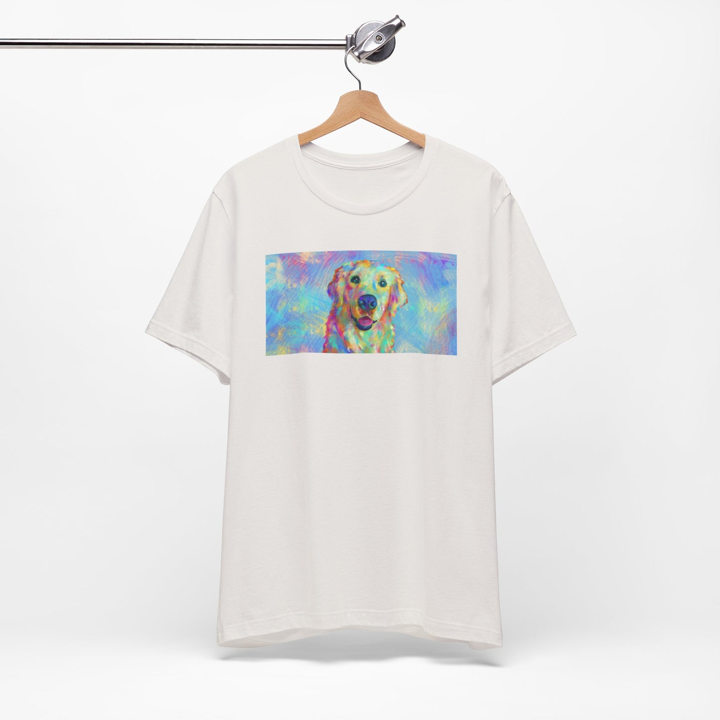 Colorful Golden Retriever Shirt - Painterly Pop Art Dog Tee