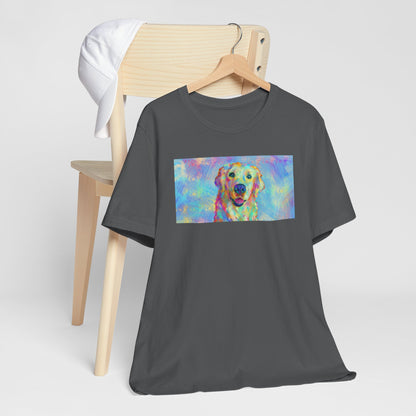 Colorful Golden Retriever Shirt - Painterly Pop Art Dog Tee