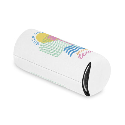 Gulf Coast HTX Koozie | Retro 80s Houston Can Cooler Gift