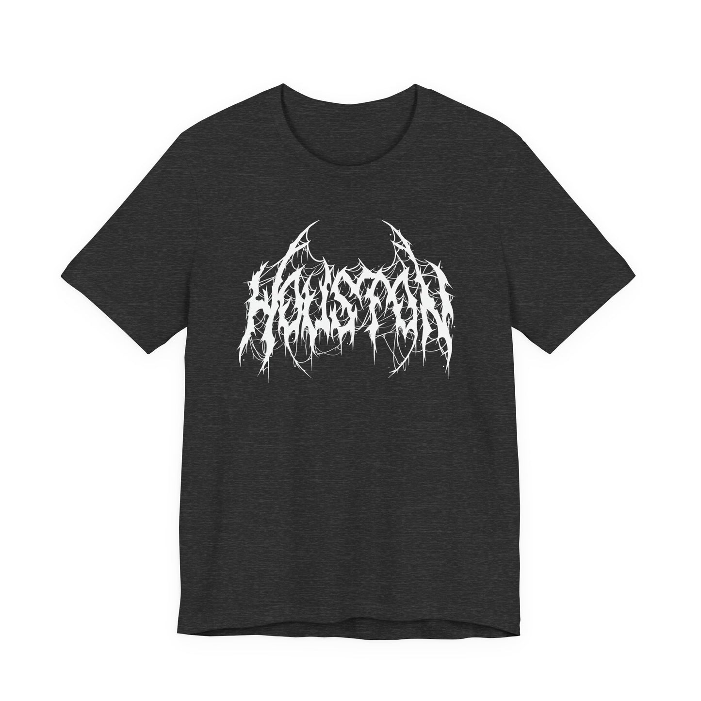 Houston Heavy Metal Logo T-Shirt - Black and White Graphic Tee