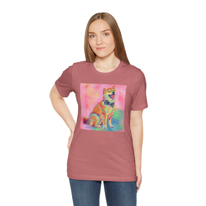 Colorful Shiba Inu Shirt - Painterly Pop Art Dog Tee