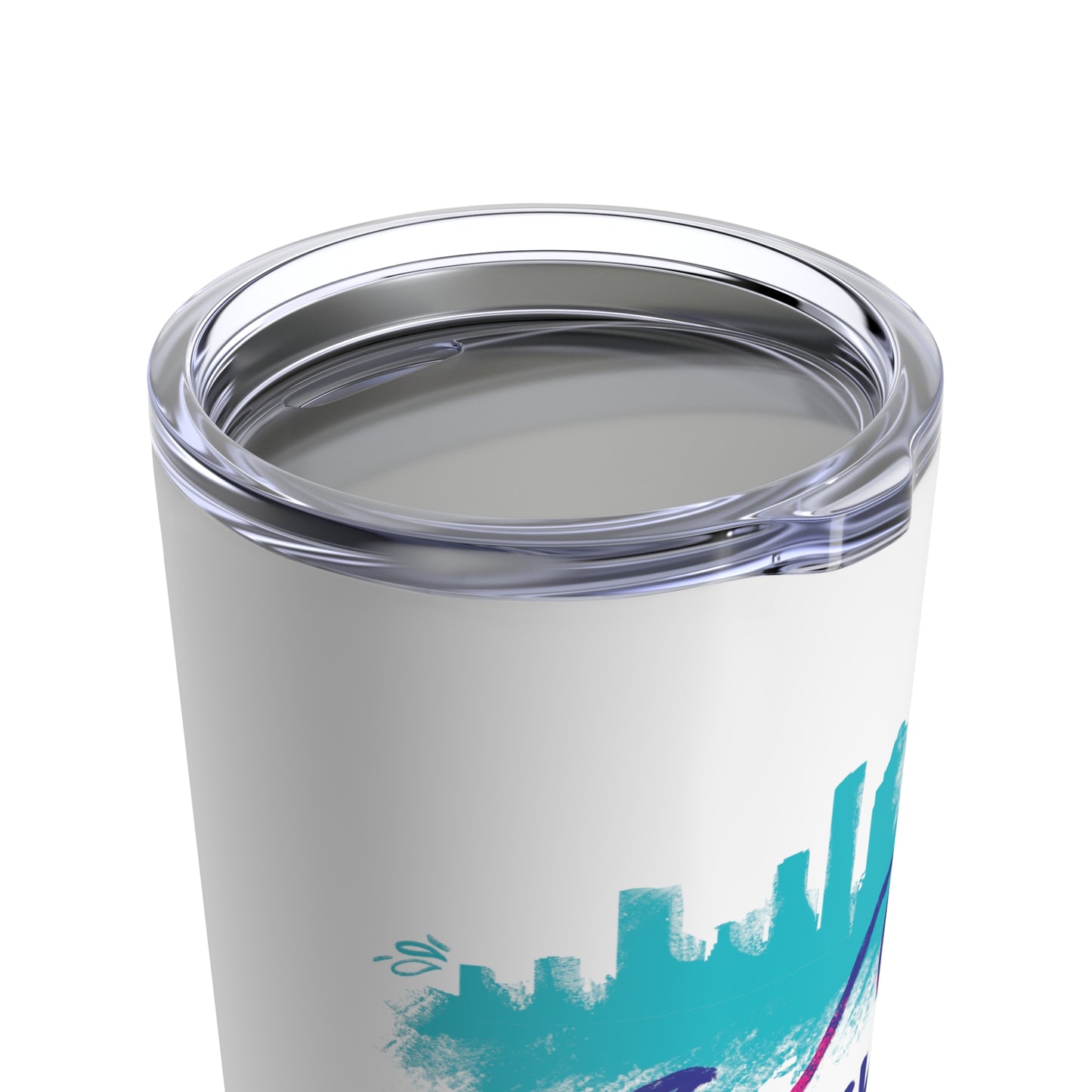 H-Town Til I Drown Tumbler 20oz - Houston Stainless Steel Cup HTX Skyline