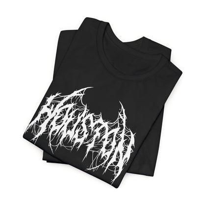 Houston Heavy Metal Logo T-Shirt - Black and White Graphic Tee