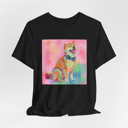 Colorful Shiba Inu Shirt - Painterly Pop Art Dog Tee