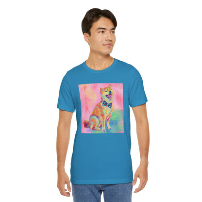 Colorful Shiba Inu Shirt - Painterly Pop Art Dog Tee
