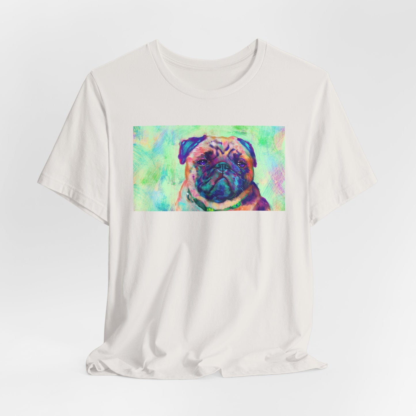 Colorful Pug Shirt - Painterly Pop Art Dog Tee