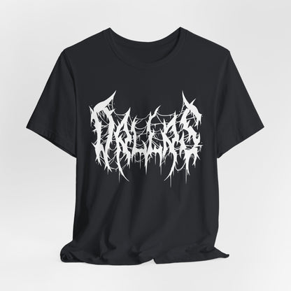 Dallas Heavy Metal Logo T-Shirt - Black and White Graphic Tee