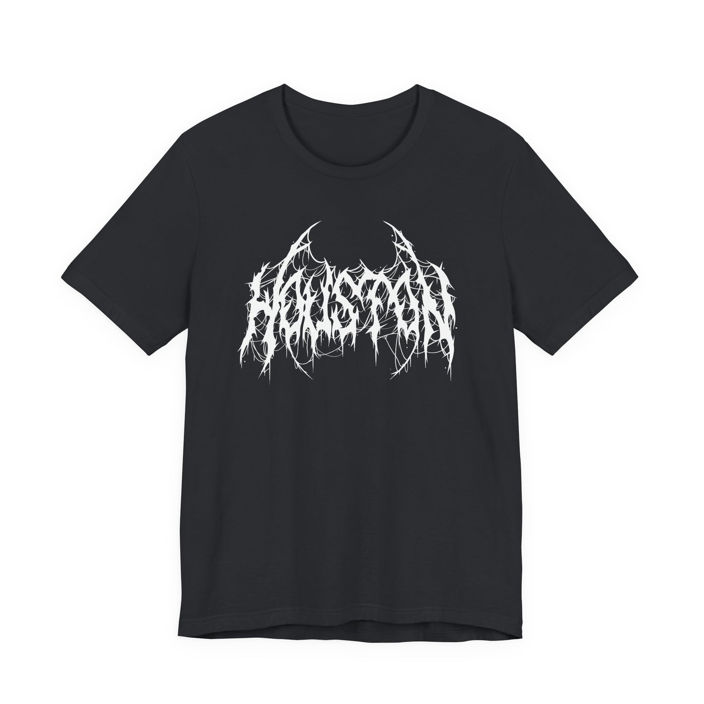 Houston Heavy Metal Logo T-Shirt - Black and White Graphic Tee