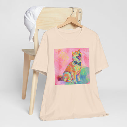 Colorful Shiba Inu Shirt - Painterly Pop Art Dog Tee