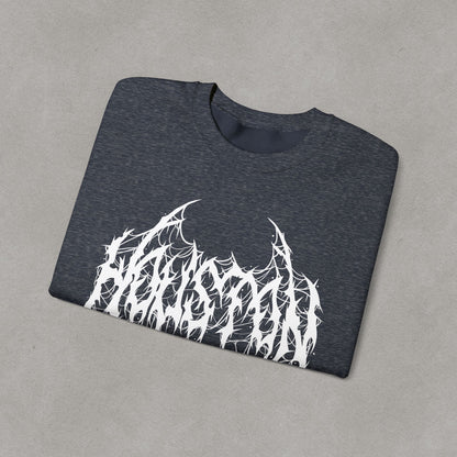 Houston Heavy Metal Sweatshirt - HTX Grunge Logo