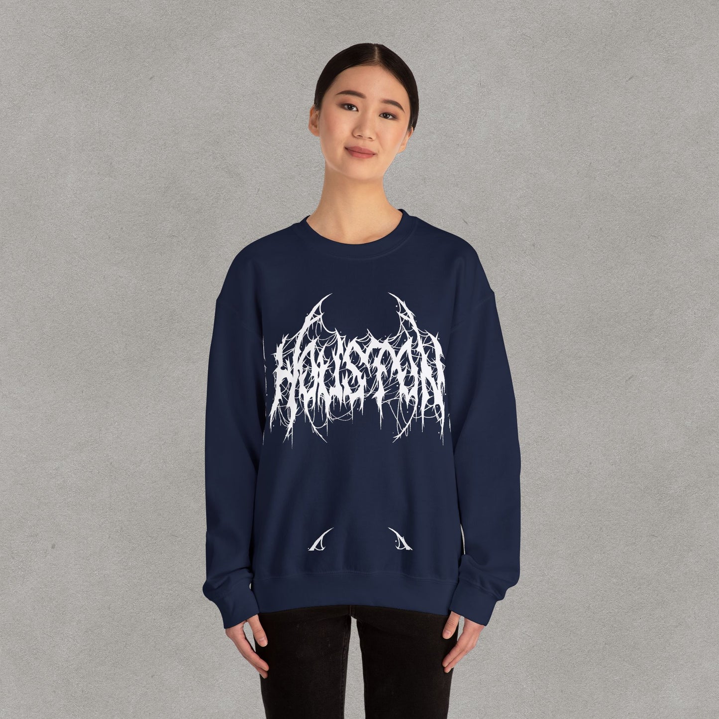 Houston Heavy Metal Sweatshirt - HTX Grunge Logo