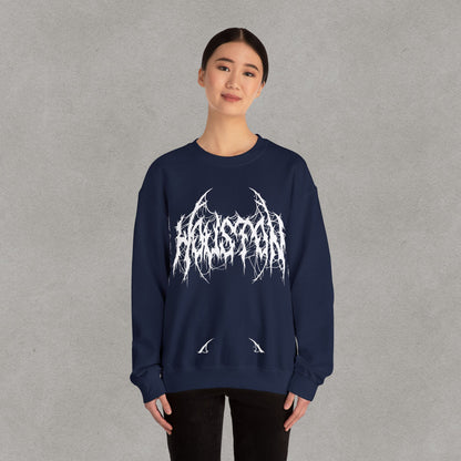Houston Heavy Metal Sweatshirt - HTX Grunge Logo