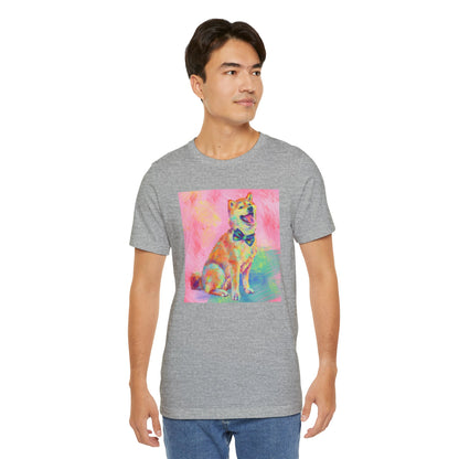 Colorful Shiba Inu Shirt - Painterly Pop Art Dog Tee