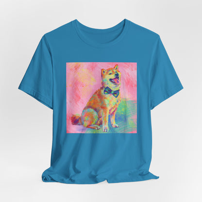 Colorful Shiba Inu Shirt - Painterly Pop Art Dog Tee